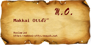 Makkai Ottó névjegykártya